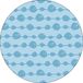 Bonateks Ronde digitaal bedrukte muismat, antislip onderkant, voor kantoor en thuis, diameter: 22 cm