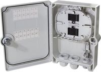 LogiLink FB124E - FTTH/FTTB aansluitlege behuizing, voor max. 24 vezels, 6X LC/QD o. SC/DX