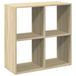 VidaXL Kamerscherm / Boekenkast 69,5x29x69,5 cm Hout Sonoma Eikenkleur