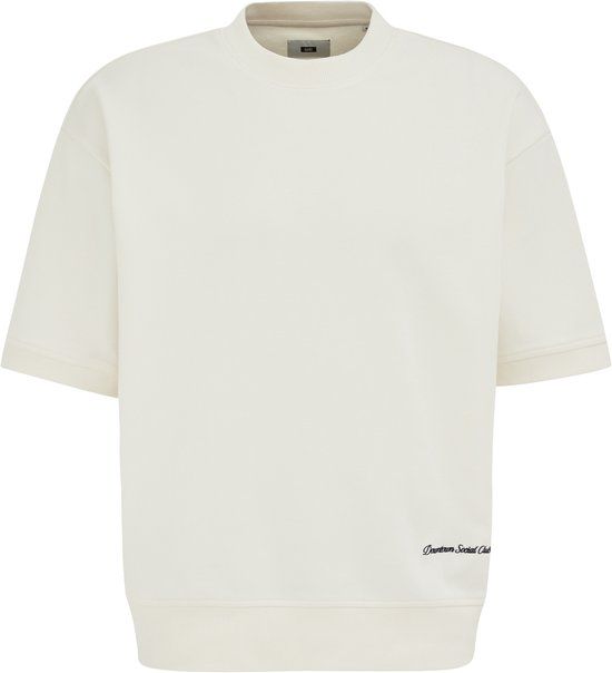 WE Fashion Heren oversized fit T-shirt met embroidery