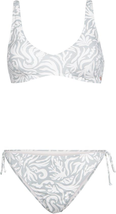 Brunotti Lavinja-Print Bikini Set Aqua Grey Dames