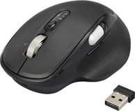 Renkforce RF-WM-220 Muis Draadloos, Bluetooth Maat: M/L Optisch Zwart 11 Toetsen 4800 dpi Ergonomisch