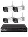 RobiCam Ensemble de 4 caméras externes et appareil d'enregistrement NVR
