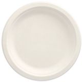 PAPSTAR Pure assiette en bagasse blanc 18 cm (50 pièces)