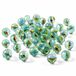 FREE & EASY Speelgoed knikkers - Cat eyes - 1 kilo - knikkerset voor kinderen - glas - diverse formaten - ongeveer 100 stuks