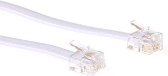 ACT RJ12 Telefoon Kabel - 10 meter - Wit