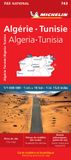 ALGERIE, Michelin Wegenkaart 743 Algerije, Tunesië 1:1.000.000
