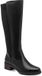 Marco Tozzi Dames Laarzen 2-25507-47 001 Zwart Leer/Textiel/Synthetisch Blokhak 5-7 cm