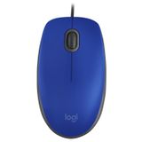 Logitech M110 Silent - Muis - Blauw