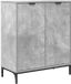 vidaXL Dressoir Beton Grijs 69,5 x 33 x 82 cm Bewerkt Hout