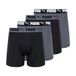 Puma 4-pack Active Stretch boxershorts voor heren, Zwart/Grijs, M