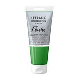 Lefranc Bourgeois 300484 Flashe acryl- en vinylverf, lichtecht, dekkend en bestand tegen veroudering - 80ml Tube, Brilliant Green