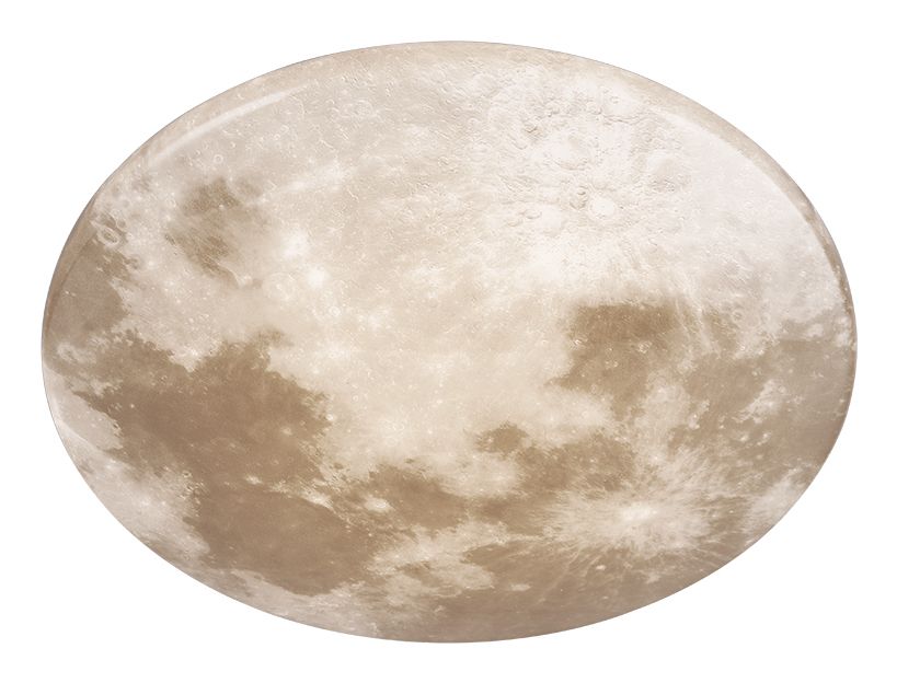 TRIO RL LIVE YOUR LIGHT Moonika Plafonniere - Maan decor - Wit - LED - 15W - IP44 - Rond
