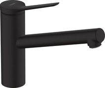 Hansgrohe Keukenkraan Zesis M33, kraan keuken met uitloop hoogte 150 mm, instelbaar in 3 standen op 60°, 110° of 360°, 1 straalsoort, matzwart