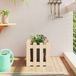 Maison Exclusive - Jardinière avec design de clôture à lattes, 40x40x40 cm, bois massif, pin