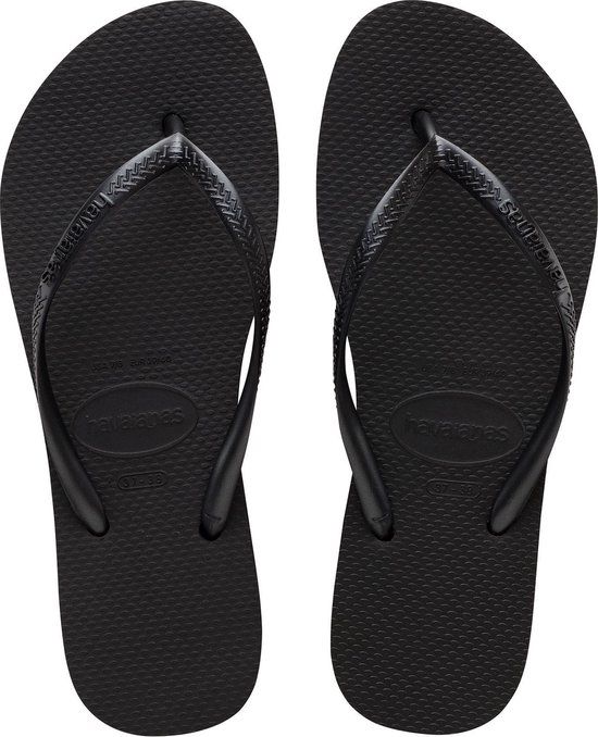Havaianas Slim Flatform Slippers - Zwart - Dames - Maat 37/38