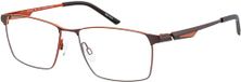 AD LIB Optische Prescription Eyewear Frames voor heren, donkerbruin, 57 (L)
