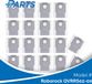 Roborock QVRRS02-00 Sacs (18 Pièces, Plus.Parts® alternative à 8.02.0239)