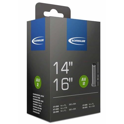Schwalbe AV2 fietsslang, 14x1 3/8-1.75 32/47-288/305 AV 40mm, 14