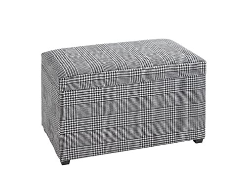 Haku-Möbel HAKU meubel zitkist, MDF, zwart-wit, D 40 x B 65 x H 42 cm