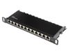 Alcasa GC-N0127 Patchpaneel 0.5U 12-poorts Cat6 S/UTP Zwart