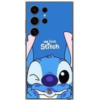 Maniacase Beschermhoes Samsung Galaxy S25 Ultra steek schattig ohana steek bleu voorzijde