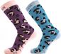 Sinner Kinderen Skisokken Dierenprint Paars/blauw - 27-30