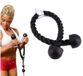 Corde à triceps 70 cm - Nylon durable - Poignées antidérapantes - Accessoire de fitness - Appareil d'entraînement - Fixation facile - Corde de fitness