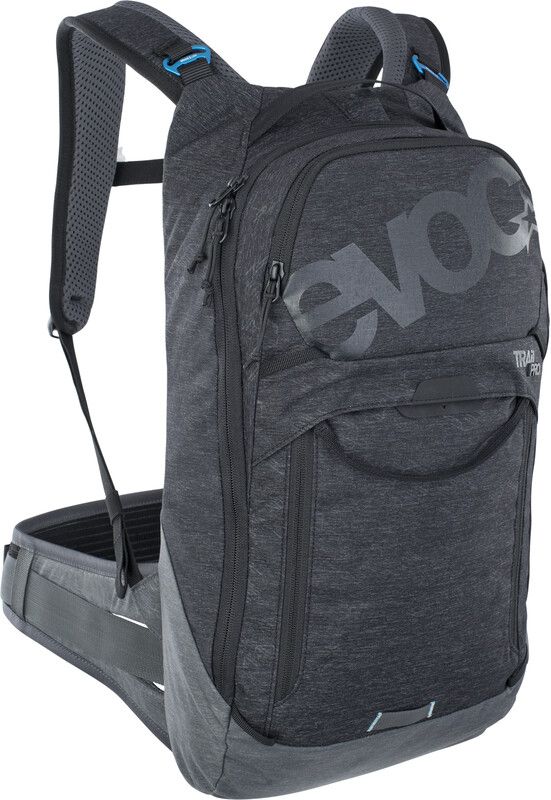 EVOC Trail Pro 10 Protector Backpack - black/carbon grey - polyester - grijs