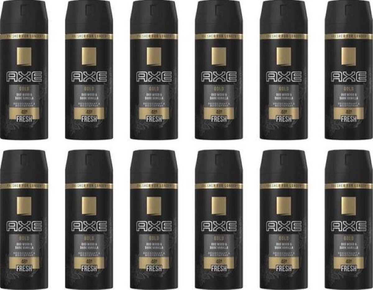 AXE Gold Deodorant / Bodyspray - JUMBOPAK - 12 x 150 ml