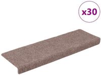 vidaXL Trapmatten zelfklevend 30 stuks 65x21x4 cm lichtbruin