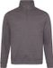 Just Hoods 1/4 Zip Sweater Charcoal (Heather) Maat M