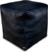 Poufs&Pillows Leren poef (XL) Zwart - Vierkant - Handgemaakt - Gevuld geleverd