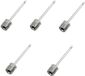 BZMD UG 5 pièces Aiguilles pour pompe à ballon - 7,5 mm de diamètre - Métal - Argent