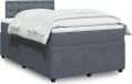 Maison Exclusive - Sommier à lattes de lit et matelas gris foncé 120x190cm velours