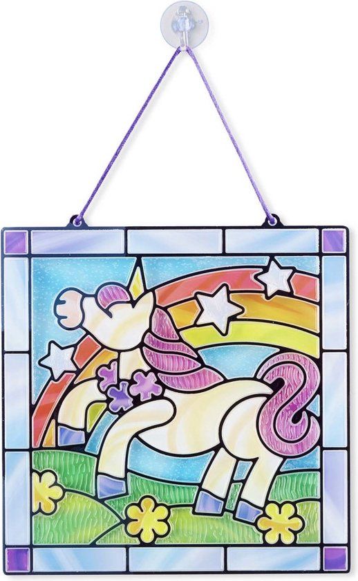 Melissa & Doug Glas in lood Knutselset - Eenhoorn