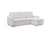 Cdiscount MOSAIKASA Toledo Convertible Corner Sofa Cream Bouclé Fabric