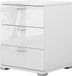 Vicco Marseille Nachtkastje – 46.2 x 60 cm Wit Hoogglans