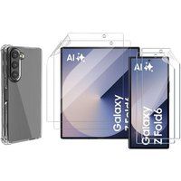 Phonillico® Schokbestendig hoesje voor Samsung Galaxy Z FOLD 6 en plastic schermbeschermers