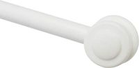 Gardinia Gordijnroede Nevada, voor valletjes, inkortbaar, metaal/kunststof, Ø 12 mm, lengte: 120 cm, wit