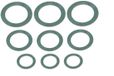 KIRCHHOFF fitting pakking, HD-vezel, 10 x 15 x 2/11 x 18 x 2/15 x 24 x 2 mm, voor 3/8\" 1/2\" 3/4\" (3x3)