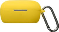 kwmobile cover voor oordopjes case - geschikt voor Bose QuietComfort Earbuds - Trendy beschermhoes draadloze oordopjes in geel