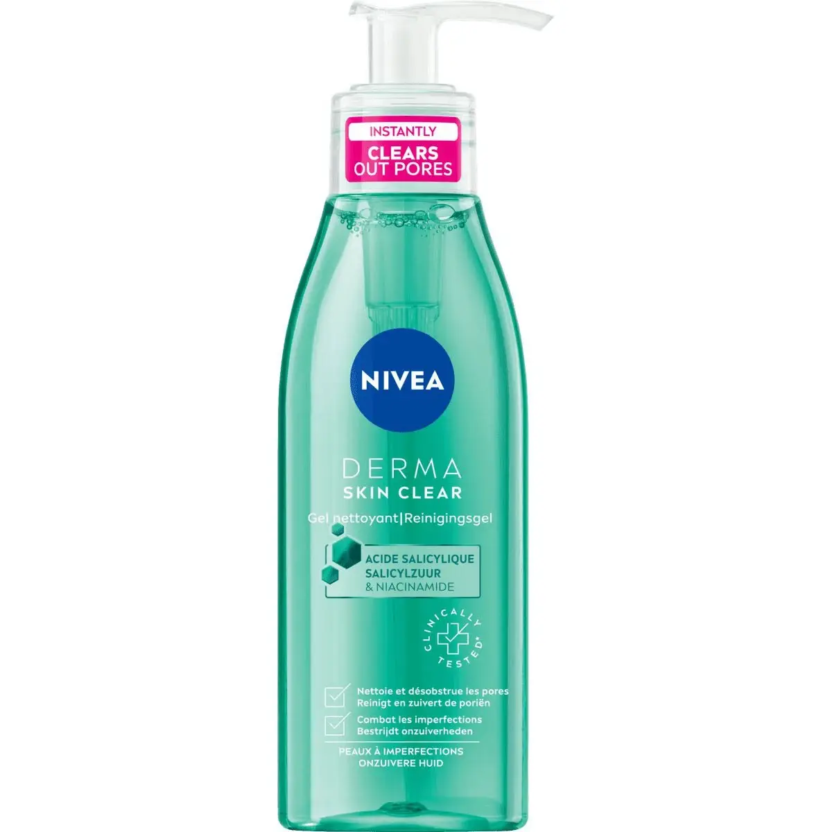 Nivea Derma Skin Clear Wash Gel 150 ml