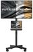 Support TV mobile sur roues - TV 23 à 60 pouces - Hauteur réglable - Vesa 400 x 400 mm - Noir