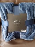 Eden plaid indigo blue 130x180cm