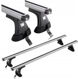 5K PARTS Barres de toit pour Nissan Qashqai (J12) SUV 5D année 2021- Noir Aluminium