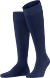 FALKE Energizing Wool met compressie wol katoen kniekousen heren blauw - maat 39-40