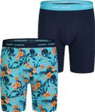 Happy Shorts Heren Boxershorts Met Lange Pijpen Boxer Briefs Flower Print 2-Pack - Maat XXL