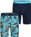 Happy Shorts Heren Boxershorts Met Lange Pijpen Boxer Briefs Flower Print 2-Pack - Maat XXL