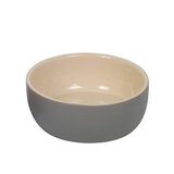 Nobby Kaunis 82404 keramische voederbak, 1,00 l, diameter 18,5 x 7 cm, grijs/crème